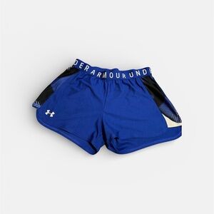 Under Armour Blue and Black Women's Bike Shorts